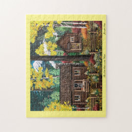 Den lilla kabinen i Skogen Puzzle Pussel