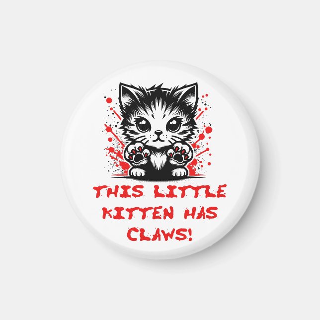 Den lilla Kitten har Klo Magnet (Framsidan)