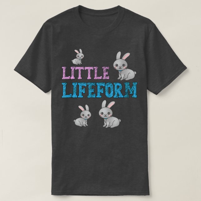 Den lilla livformen Kids Bunny Rabbit Kort People  T Shirt (Design framsida)