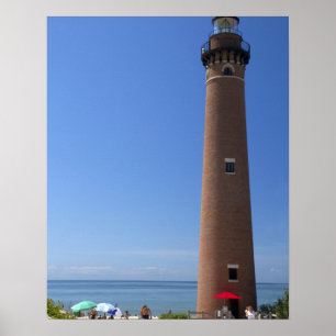 Den lilla ljuspunkten på Sjö Michigan Poster