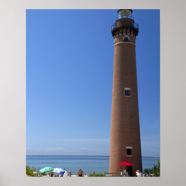 Den lilla ljuspunkten på Sjö Michigan Poster (Framsidan)
