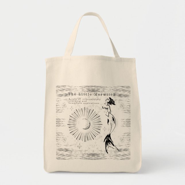 Den lilla Merwitch Tote Bag Tygkasse (Framsidan)