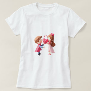 Den lilla miss Söta superhjälten Kärlek Alla hjärt T Shirt