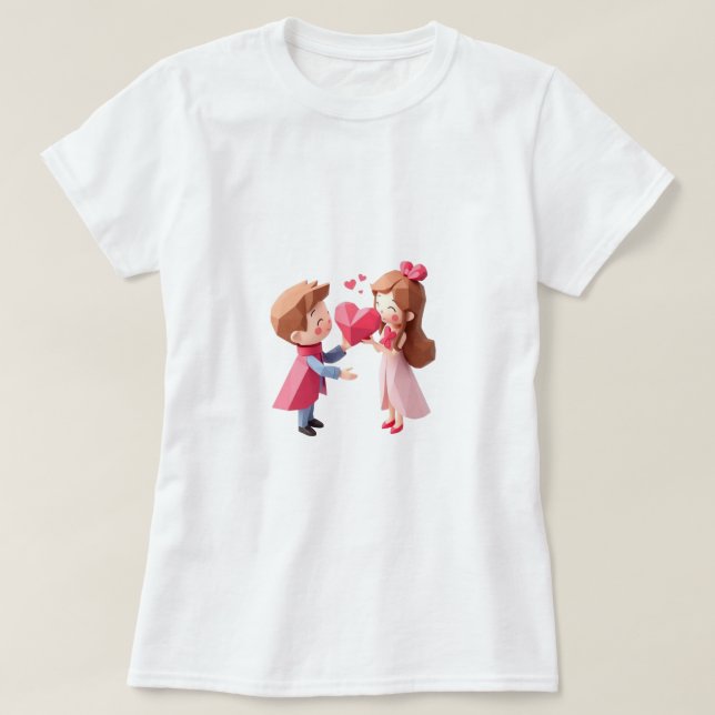 Den lilla miss Söta superhjälten Kärlek Alla hjärt T Shirt (Design framsida)