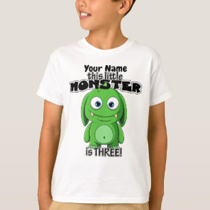 Den lilla monstern är tre t shirt