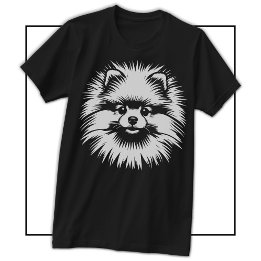 Den lilla MVP:n: Pomeranian Pop Art Jersey Stil T Shirt