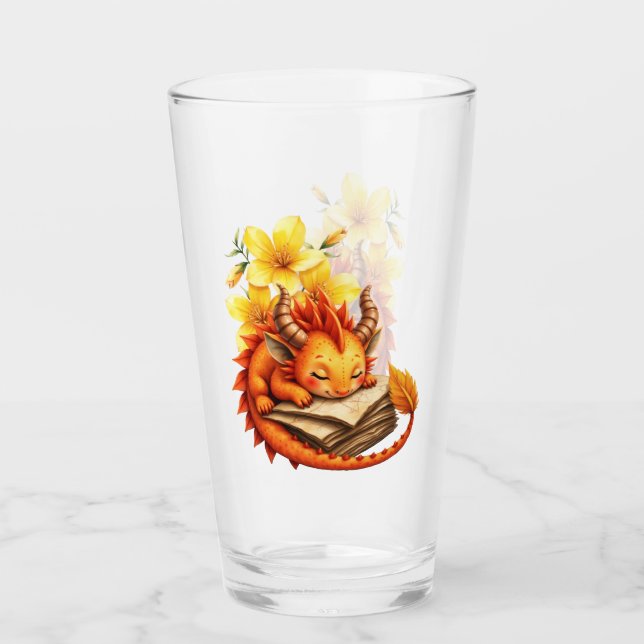 Den lilla mystiska draken.  glaskopp (Framsida)
