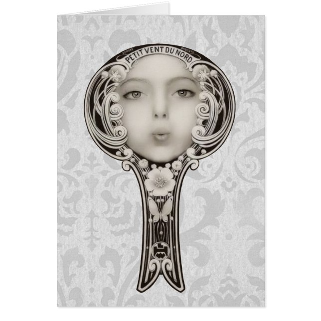 Den lilla nordliga Vinden Hälsningskort (Framsidan)