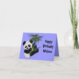 Den lilla Panda Birthday Önskemål Kort