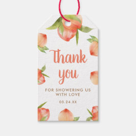 Den lilla persikan är på samma sätt som babybabyba presentetikett