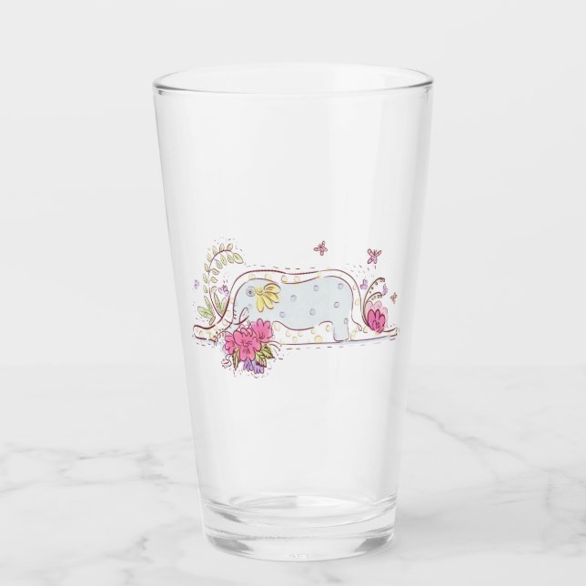 Den lilla prins Glass Tumbler Glaskopp (Framsida)