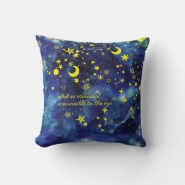 Den lilla prinsen Quote och Stars Pillow Kudde