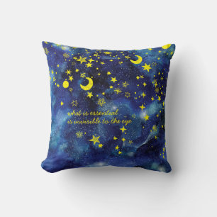 Den lilla prinsen Quote och Stars Pillow Kudde