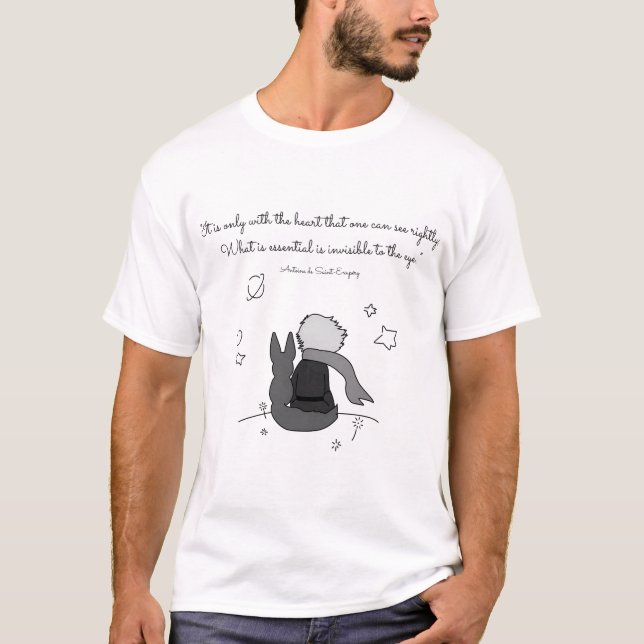 Den lilla prinsen (svart och t shirt (Framsida)