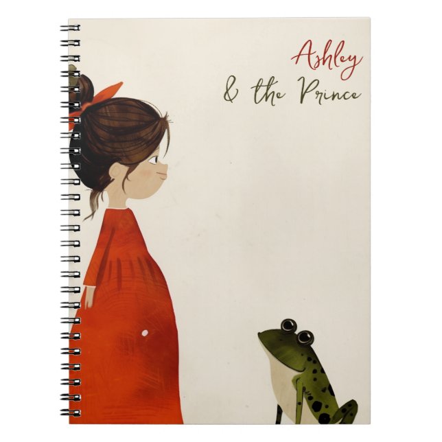 Den lilla prinsessan och Frog Anteckningsbok (Framsidan)