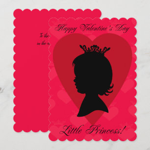 Den lilla prinsessan Silhouette Valentindagen