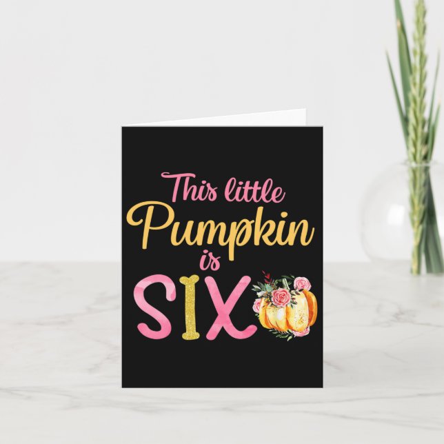 Den lilla pumpkin är sex 6e-dagskorgen kort (Framsida)