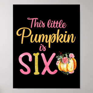 Den lilla pumpkin är sex 6e-dagskorgen poster