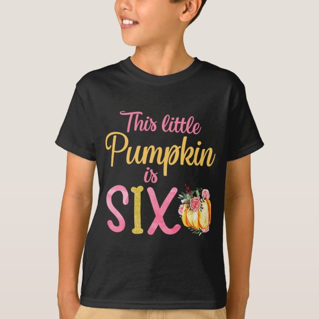 Den lilla pumpkin är sex 6e-dagskorgen t shirt (Framsida)