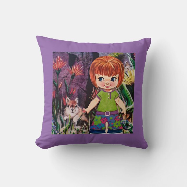 Den lilla Red Hair Girl" Pillow Kudde (Framsida)