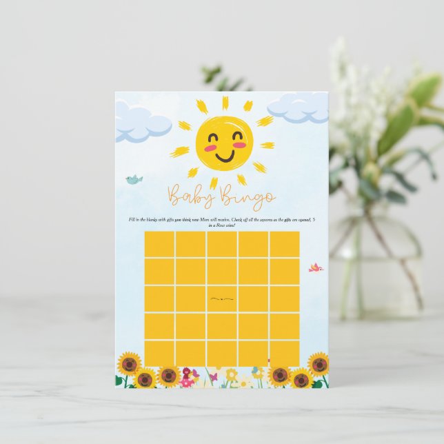 Den lilla röntgenstrålen från Sunshine Baby Bingo  Inbjudningar (Stående Fram)