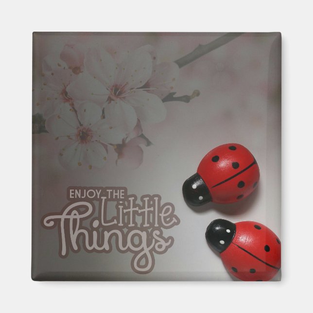 Den lilla Sak 2-tums kvadratmaskstorleken Magnet (Framsidan)