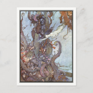 Den lilla Sjöjungfrun av Edmund Dulac Vykort