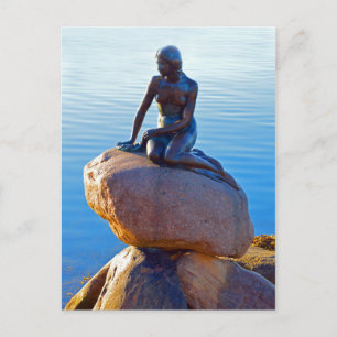 Den lilla Sjöjungfrun i Köpenhamn, Danmark Vykort