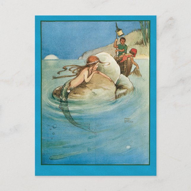 Den lilla Sjöjungfrun Vykort (Framsida)