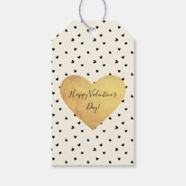 Den lilla svarta hjärtans Alla hjärtans dag Presentetikett