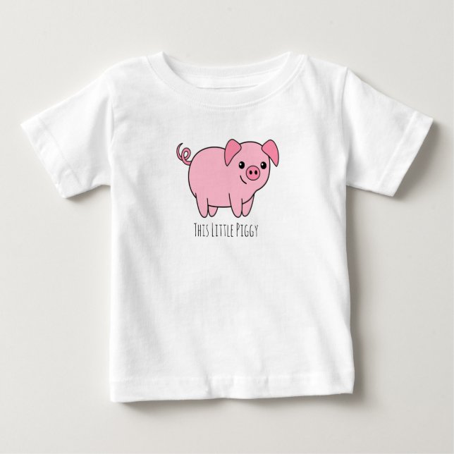 Den lilla svinpiggy Baby T-Shirt (Framsida)