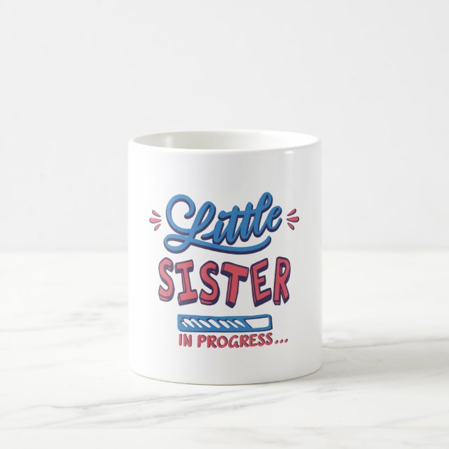Den lilla syster som är på väg kaffemugg (Center)
