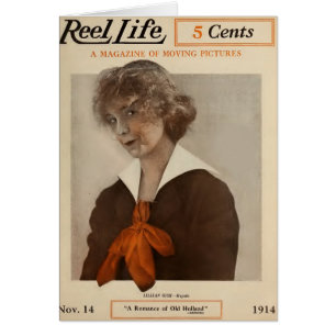 Den Lillian Gish filmtidskriften 1914 täcker Hälsningskort