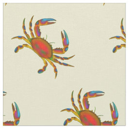 Den lite röda chesapeaken fångar krabbor tyg