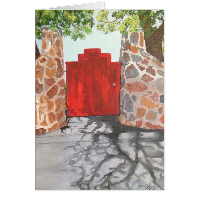 Den lite röda grinden OBS kort (Framsidan)