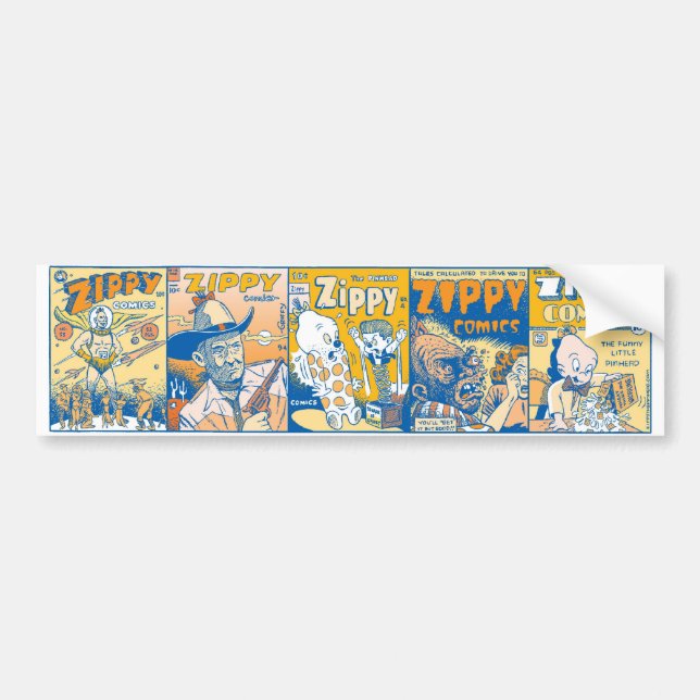 Den lite Zippy tecknaden täcker Bildekal (Framsidan)