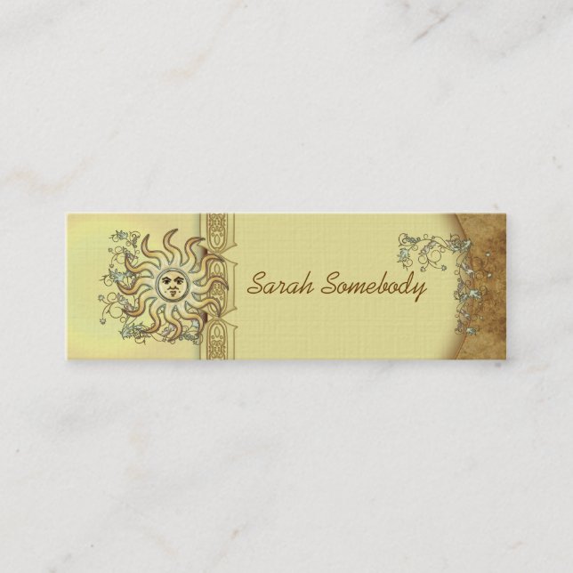 Den Litha solsmalan profilerar eller visitkorten Mini Visitkort (Framsida)