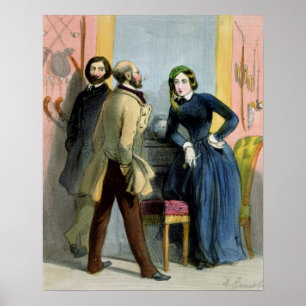 Den litterära lionessen, från 'Femmes de Paris Poster