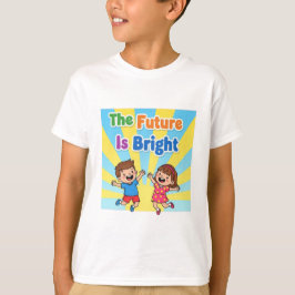 Den ljusa framtiden barn t-shirt