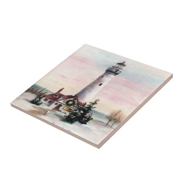 Den ljusa julen belägger med tegel kakelplatta (Sidan)