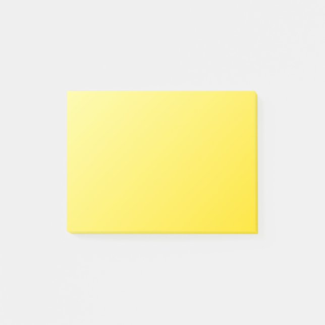 Den ljusa linjära lutningen D1 - - gulna till Post-it Block (Framsida)