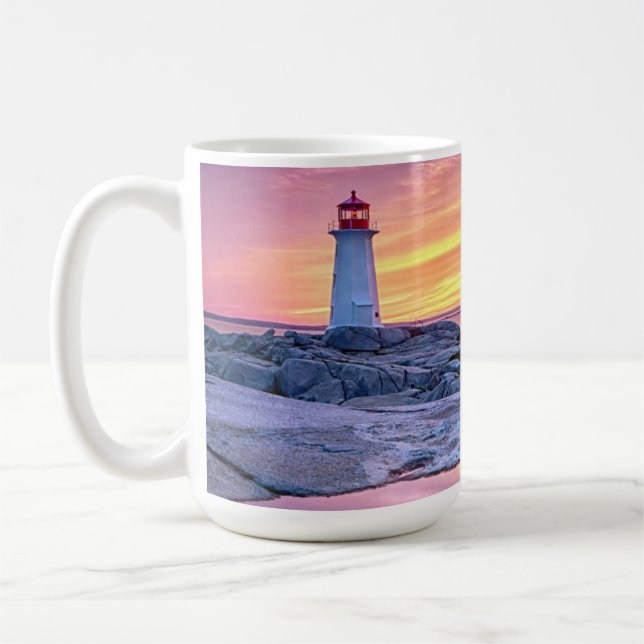 Den ljusa vårdaren | Peggy'Sen Cove Kaffemugg (Vänster)