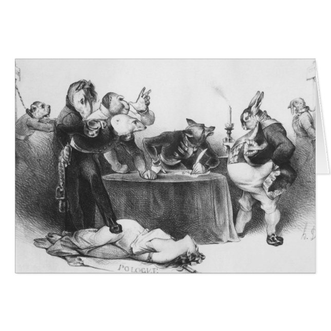 Den London konferensen, 1832 Hälsningskort (Framsidan Horizontal)