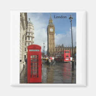 Den London stora Ben telefonen boxas (vid St.K) Magnet