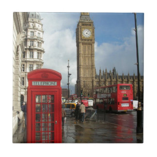 Den London telefonen boxas & stora Ben (St.K) Kakelplatta