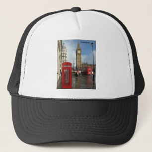 Den London telefonen boxas & stora Ben (St.K) Truckerkeps
