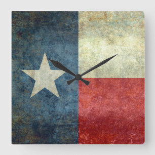 "Den Lone stjärnaflagga" av Texas Fyrkantig Klocka