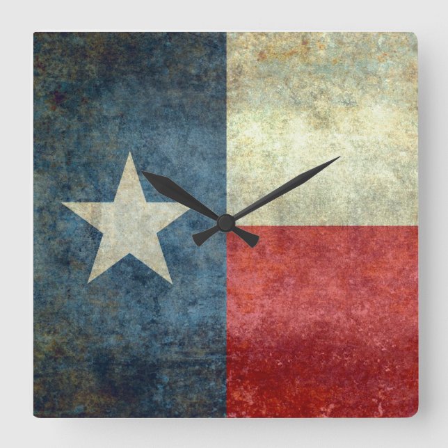 "Den Lone stjärnaflagga" av Texas Fyrkantig Klocka (Framsida)