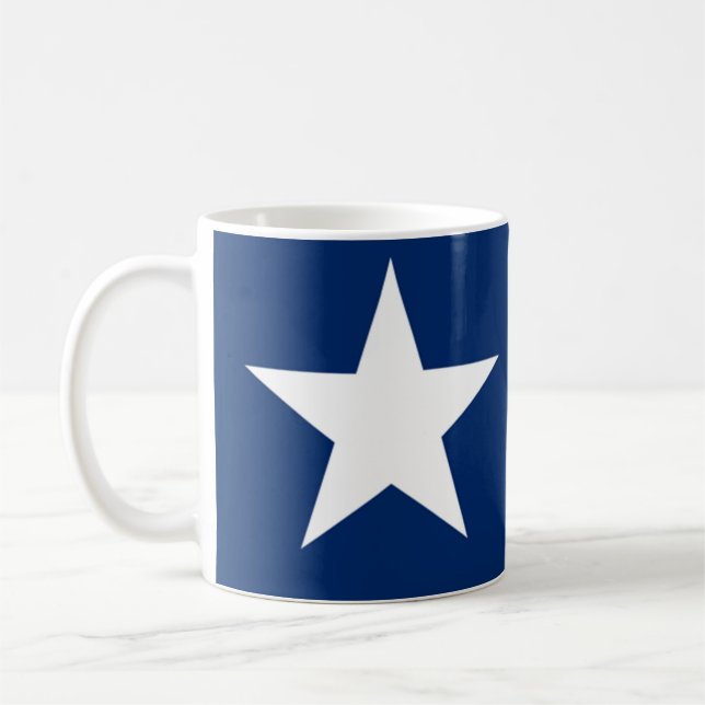 Den Lone stjärnaflaggaTexas flagga Kaffemugg (Vänster)