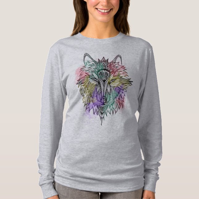 Den Lone vargen Tee Shirt (Framsida)